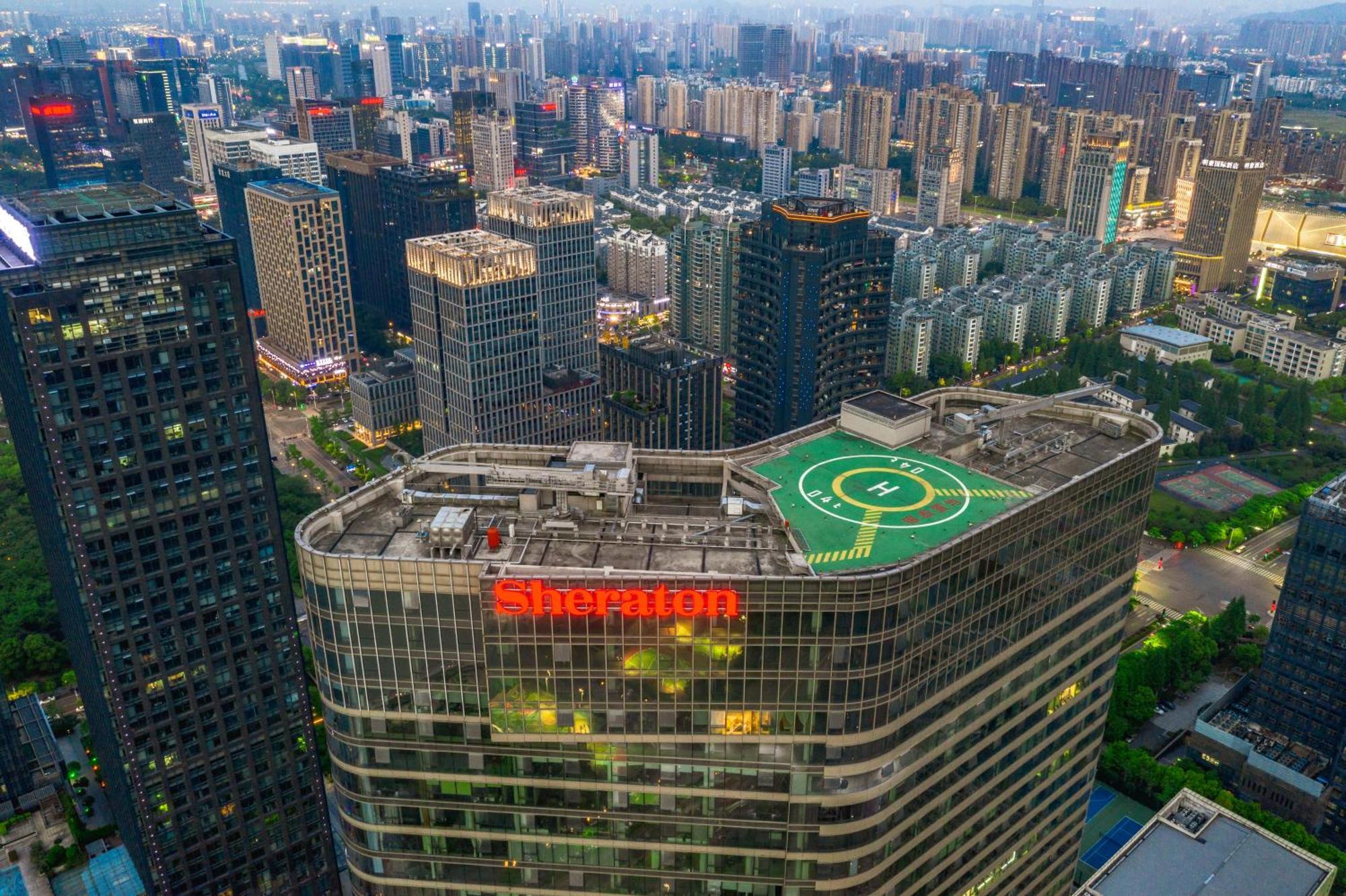 Sheraton Grand Hangzhou Binjiang Hotel Экстерьер фото