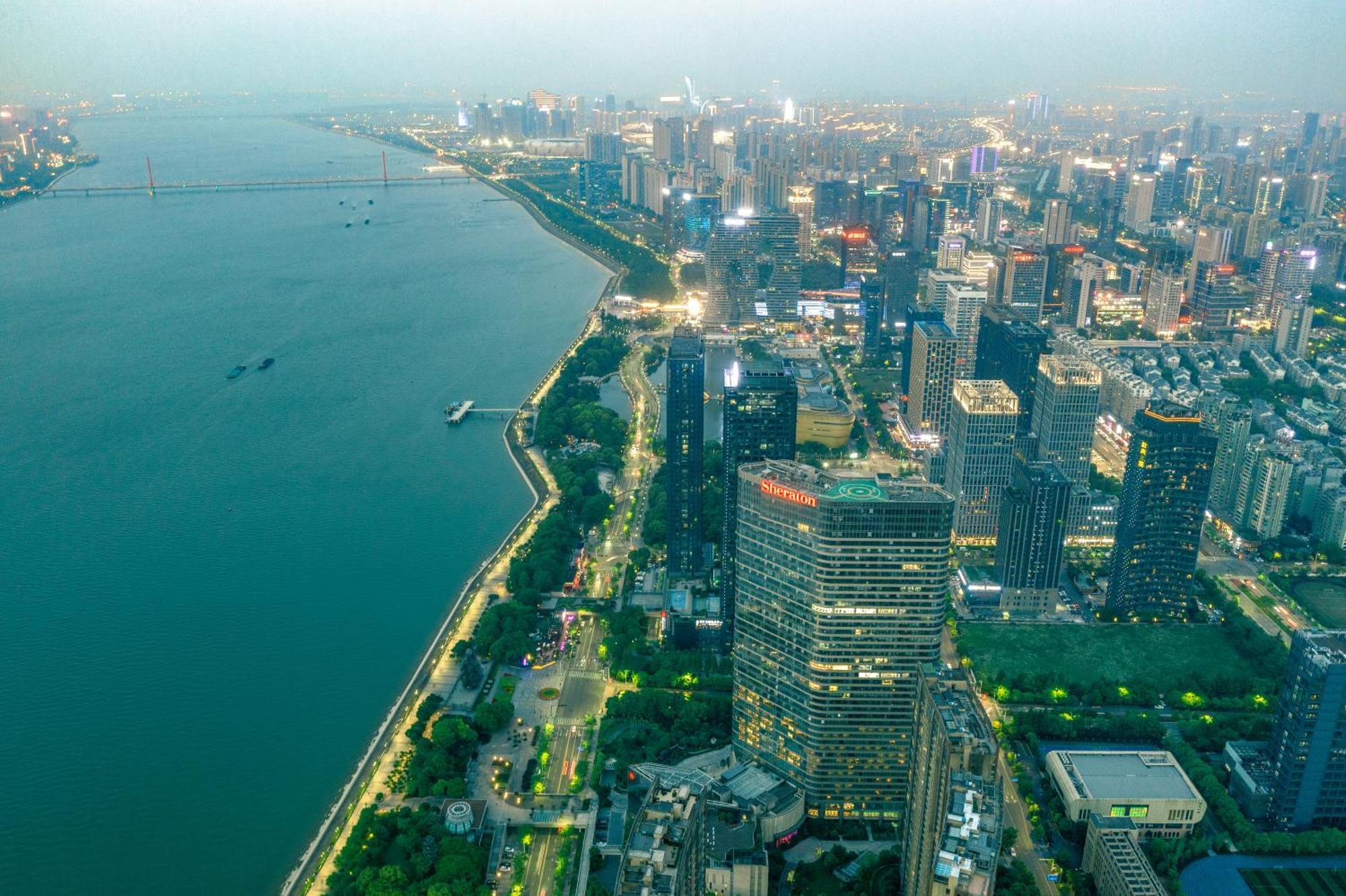 Sheraton Grand Hangzhou Binjiang Hotel Экстерьер фото